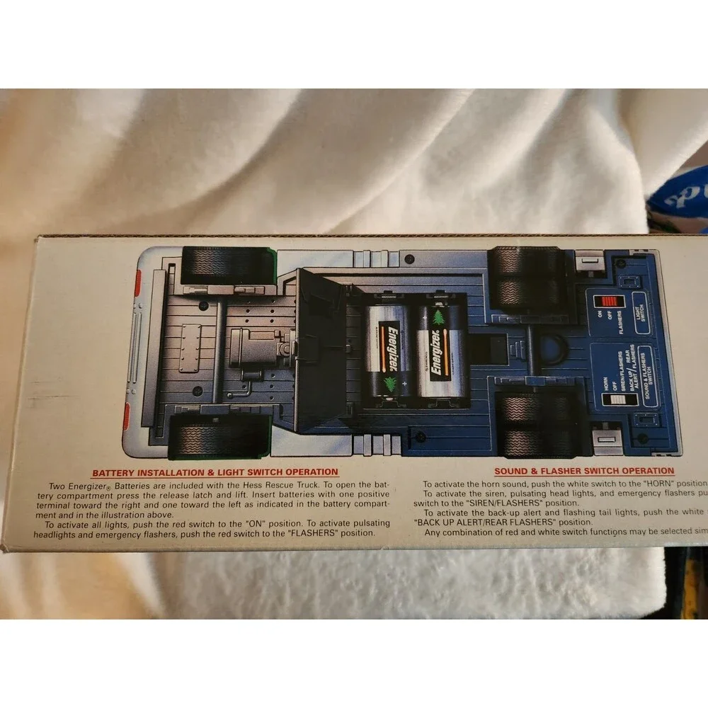 Hess 1994 Emergency Rescue Truck New In Box Complete Hess Corporation